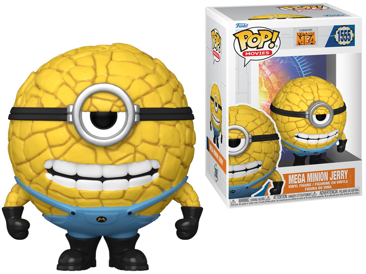 Figurka Funko POP Movies: Despicable Me 4 - Mega Minion Jerry - Grafika z opakowaniem