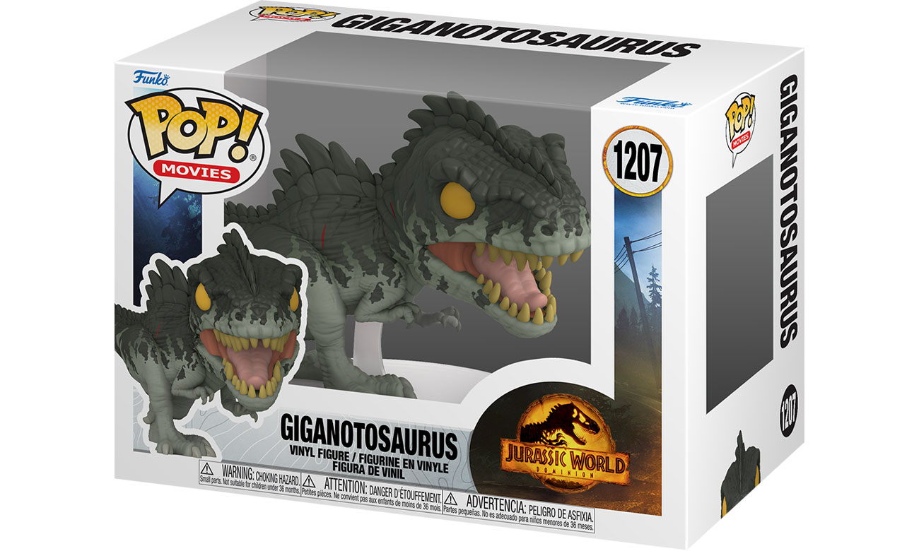 Figurka POP Movies: Jurassic World: Dominion - Gigantosaurus - Opakowanie pod kątem