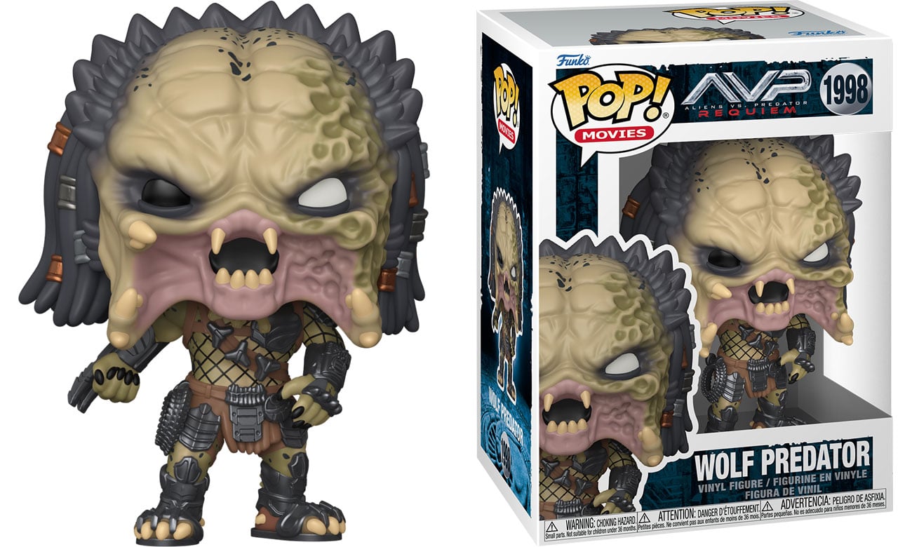 Funko POP Star Wars: Predator – Wolf Predator w/Chase - Widok od przodu wraz z opakowaniem