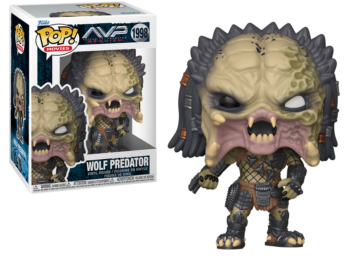 Funko POP Star Wars: Predator – Wolf Predator w/Chase - Widok od przodu wraz z opakowaniem