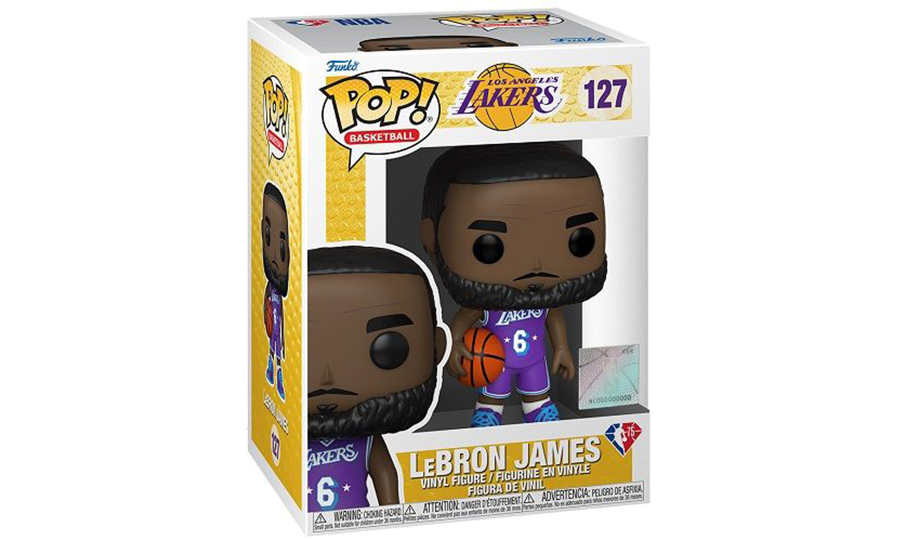 Figurka POP NBA: Lakers — LeBron James (CE'21) - Opakowanie pod kątem