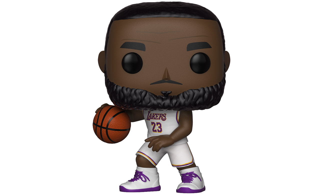 Figurka POP NBA: Lakers — LeBron James (White Uniform) - Widok z przodu
