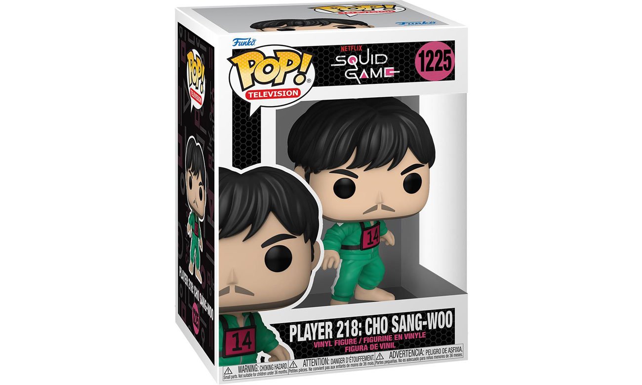 Figurka POP Squid Game - Player 218: Cho Sang-woo - Opakowanie pod kątem