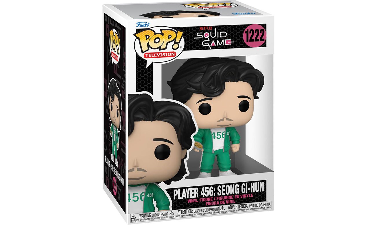 Figurka POP Squid Game - Player 456: Seong Gi-hun - Opakowanie pod kątem