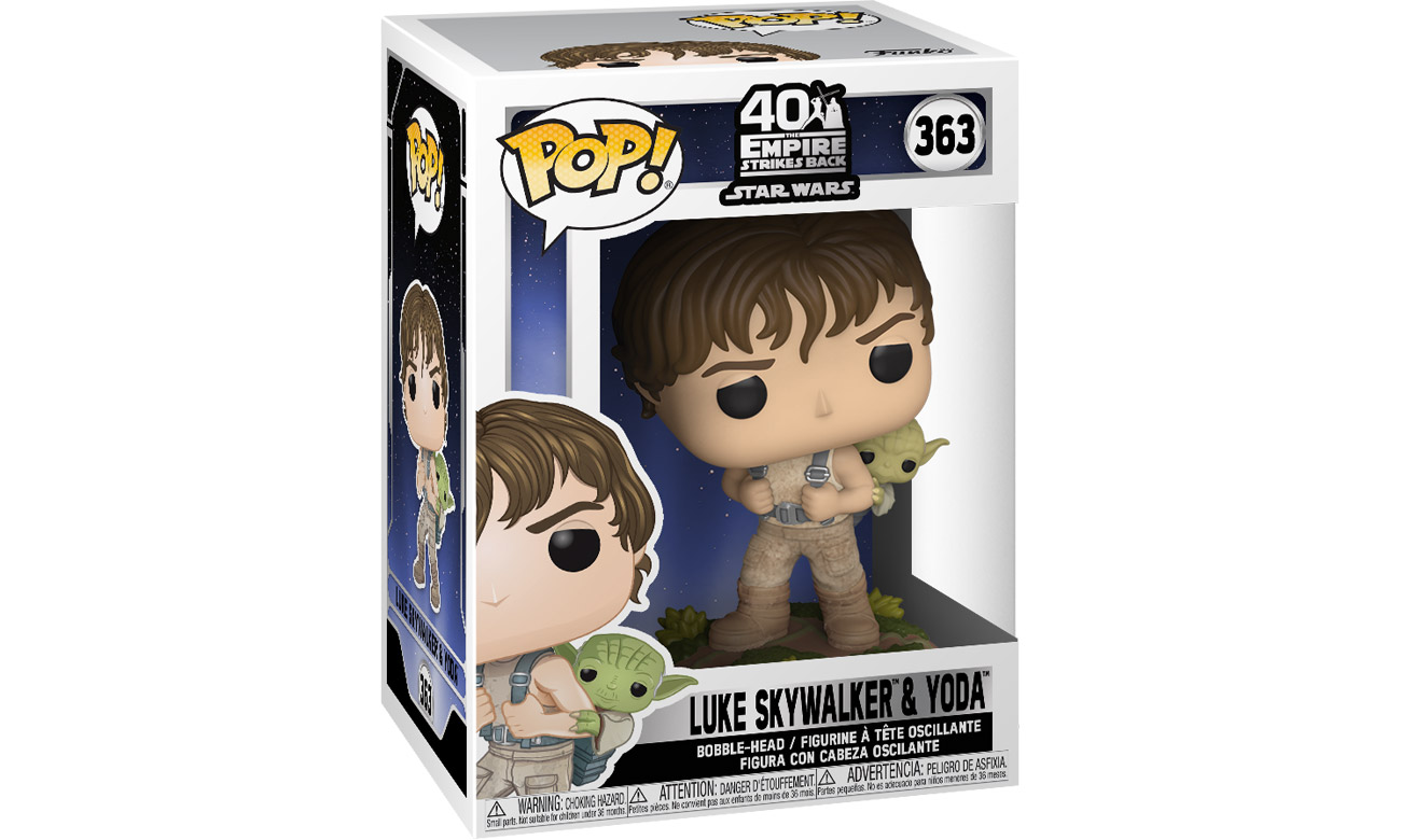 Figurka POP Star Wars: Empire Strikes Back - Training Luke with Yoda - Opakowanie pod kątem