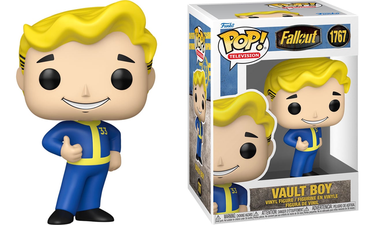 Figurka Funko POP TV: Fallout – Vault Boy - Widok od przodu wraz z opakowaniem