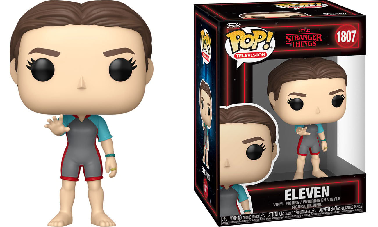 Figurka Funko POP TV: Stranger Things S5 – Eleven (Wetsuit) - Widok od przodu wraz z opakowaniem