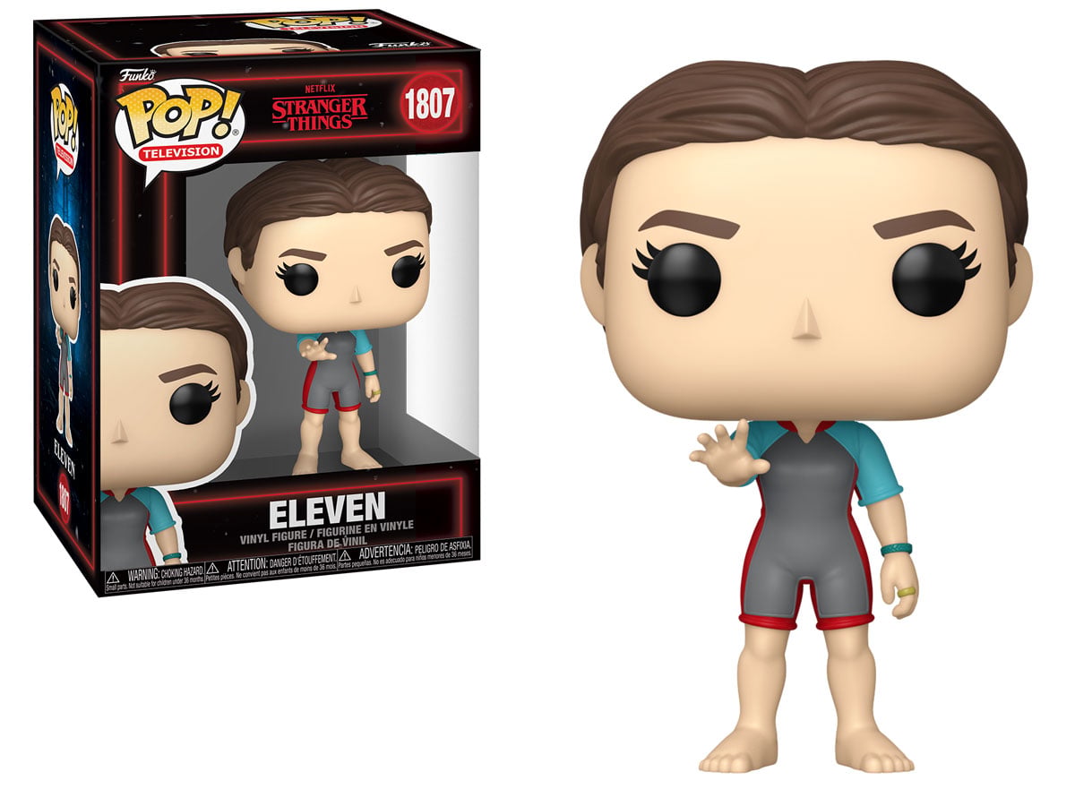 Figurka Funko POP TV: Stranger Things S5 – Eleven (Wetsuit) - Widok od przodu wraz z opakowaniem