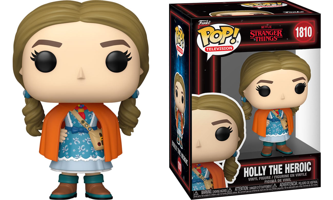 Figurka Funko POP TV: Stranger Things S5 – Holly the Heroic - Widok od przodu wraz z opakowaniem