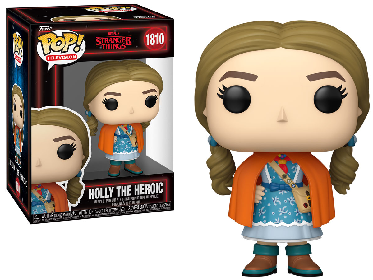 Figurka Funko POP TV: Stranger Things S5 – Holly the Heroic - Widok od przodu wraz z opakowaniem