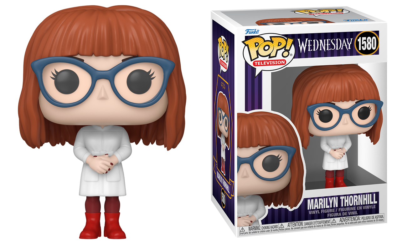 Figurka Funko POP TV: Wednesday – Rave'n Marilyn Thornhill - Widok od przodu wraz z opakowaniem