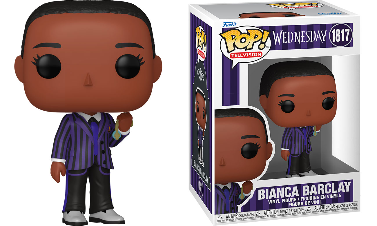 Figurka Funko POP TV: Wednesday S2 – Bianca Barclay - Widok od przodu wraz z opakowaniem