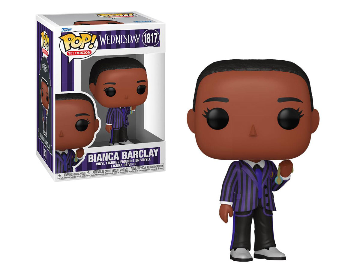 Figurka Funko POP TV: Wednesday S2 – Bianca Barclay - Widok od przodu wraz z opakowaniem