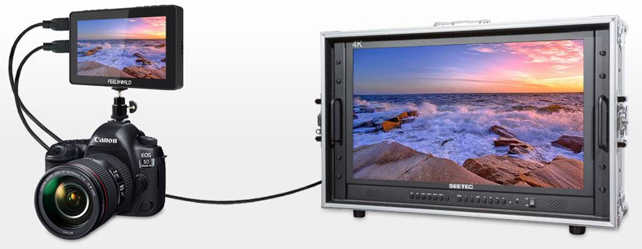 Feelworld F5 Pro transmisja obrazu