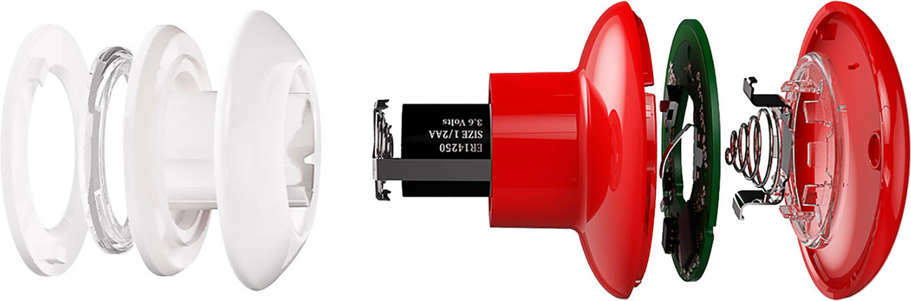 Fibaro The Button Budowa, zasilanie bateryjne