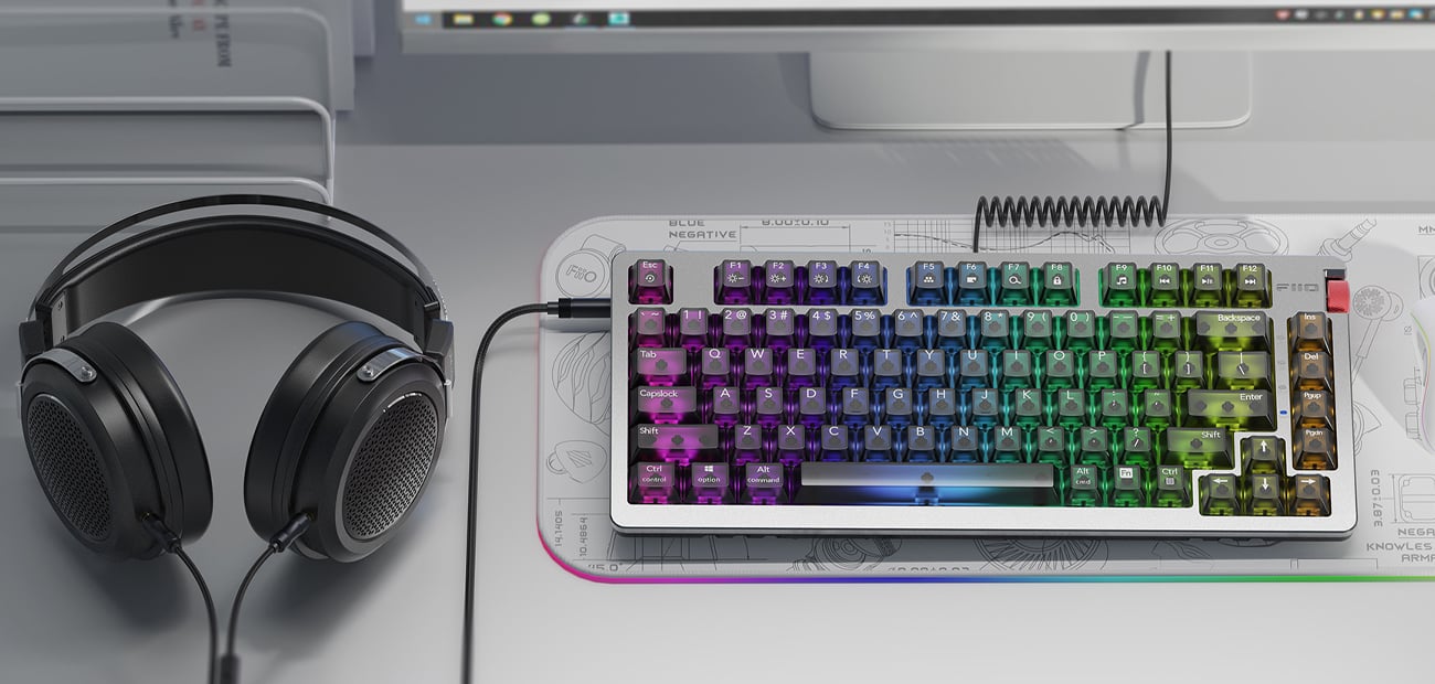 FiiO KB3 podłączone słuchawki