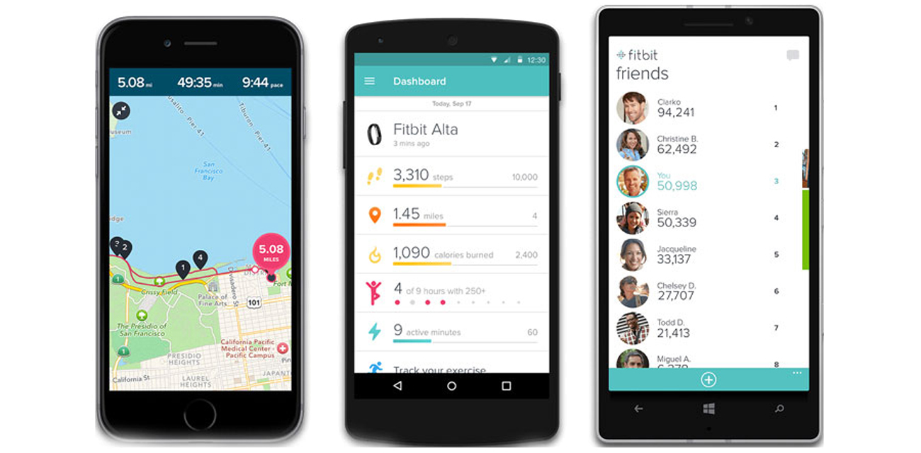 Fitbit Alta HR Aplikacja FitBit