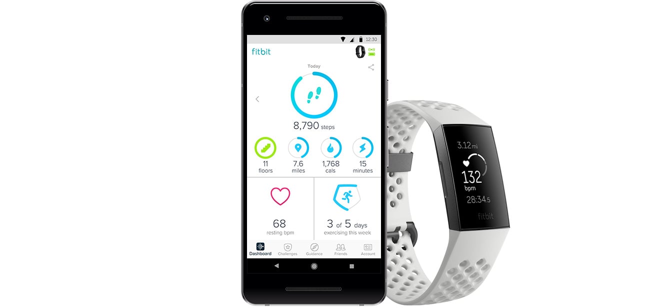 Fitbit Charge 3 Aplikacja Fitbit Health and Fitness