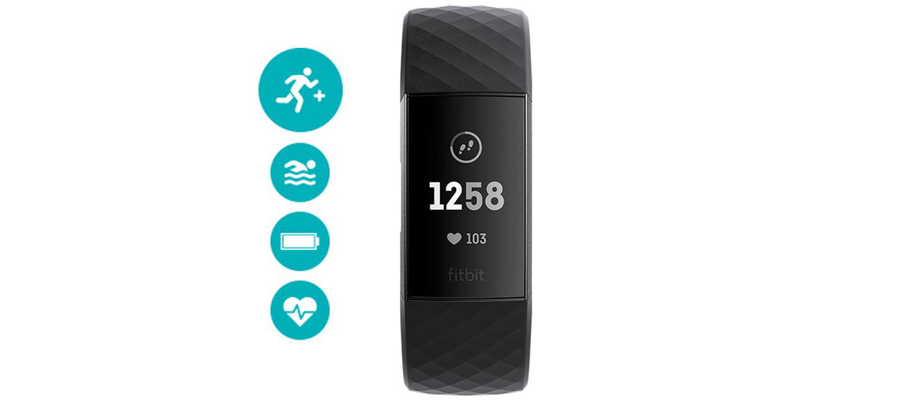 Fitbit Charge 3 grafitowa