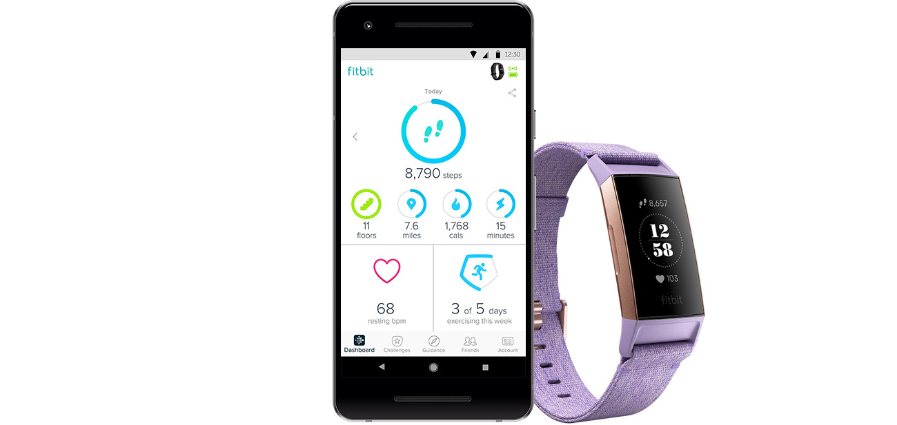 Fitbit Charge 3 Aplikacja Fitbit Health and Fitness