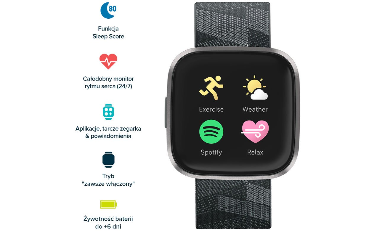 Smartwatch Fitbit Versa 2 Special Edition Szaro-czarny