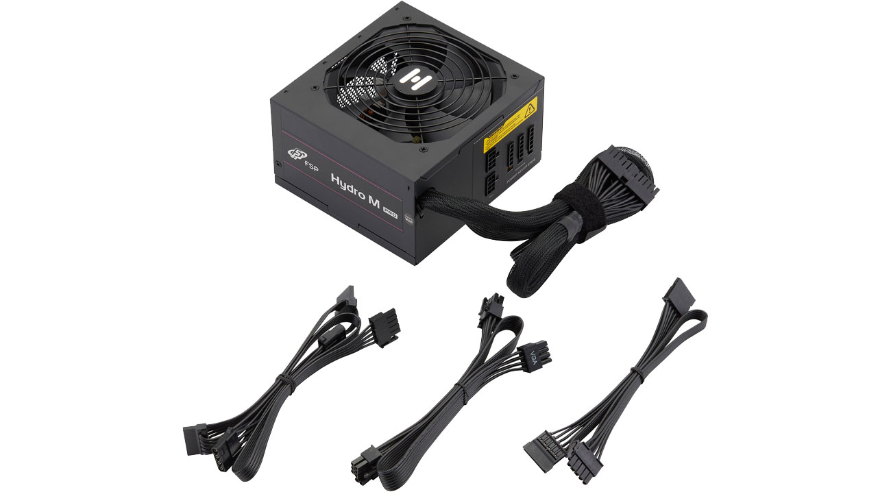 Fortron HYDRO M PRO 700W Półmodularne okablowanie