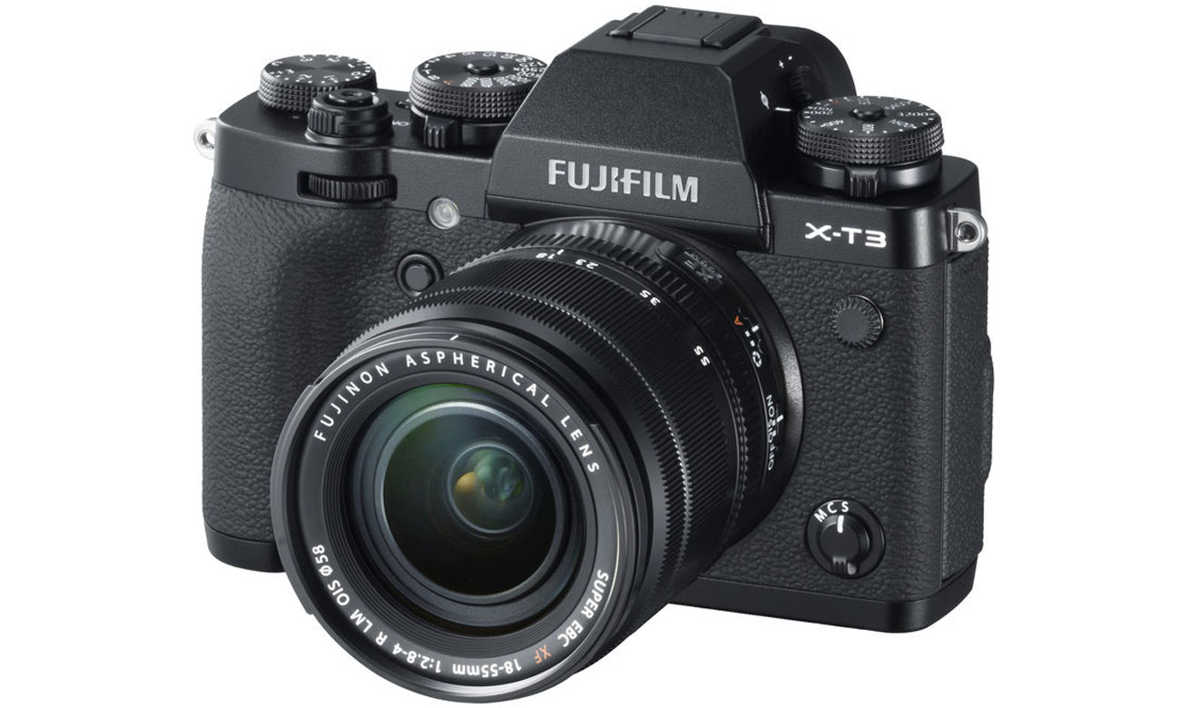 Fujifilm X T3 widok z boku obiektyw