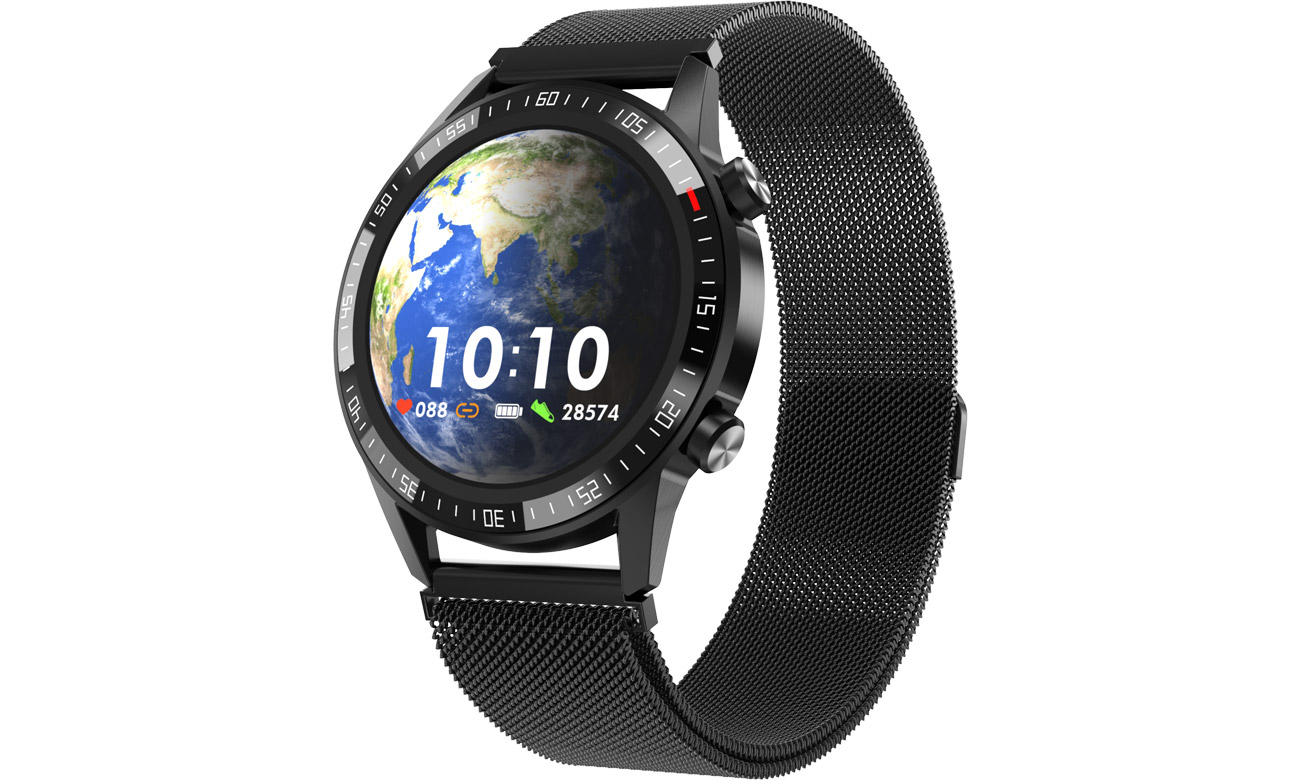 Smartwatch Garett Gentleman GT Stalowy Czarny