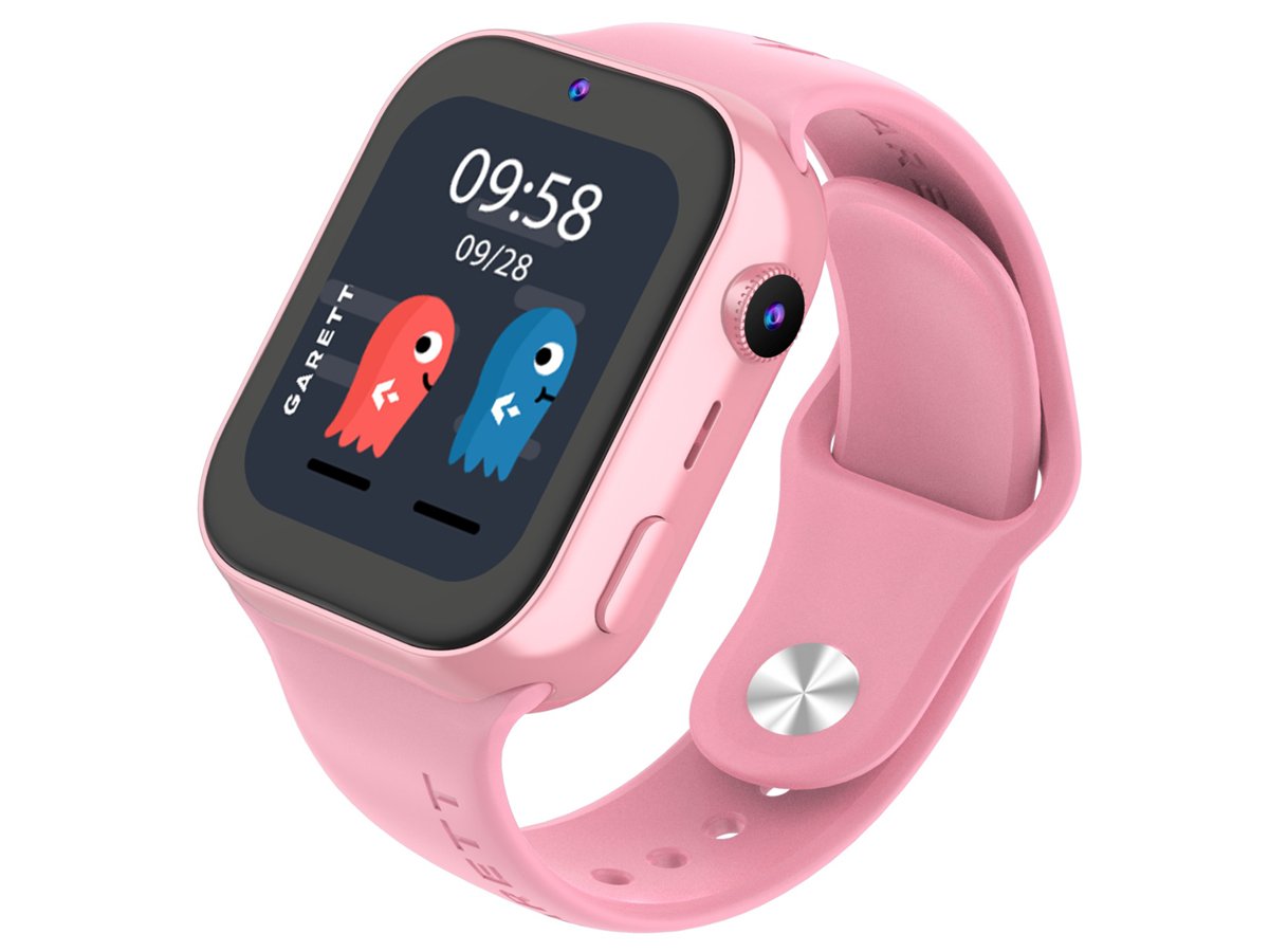 Smartwatch Garett Kids Twin 2 4G Rosa - Vorderansicht im Winkel