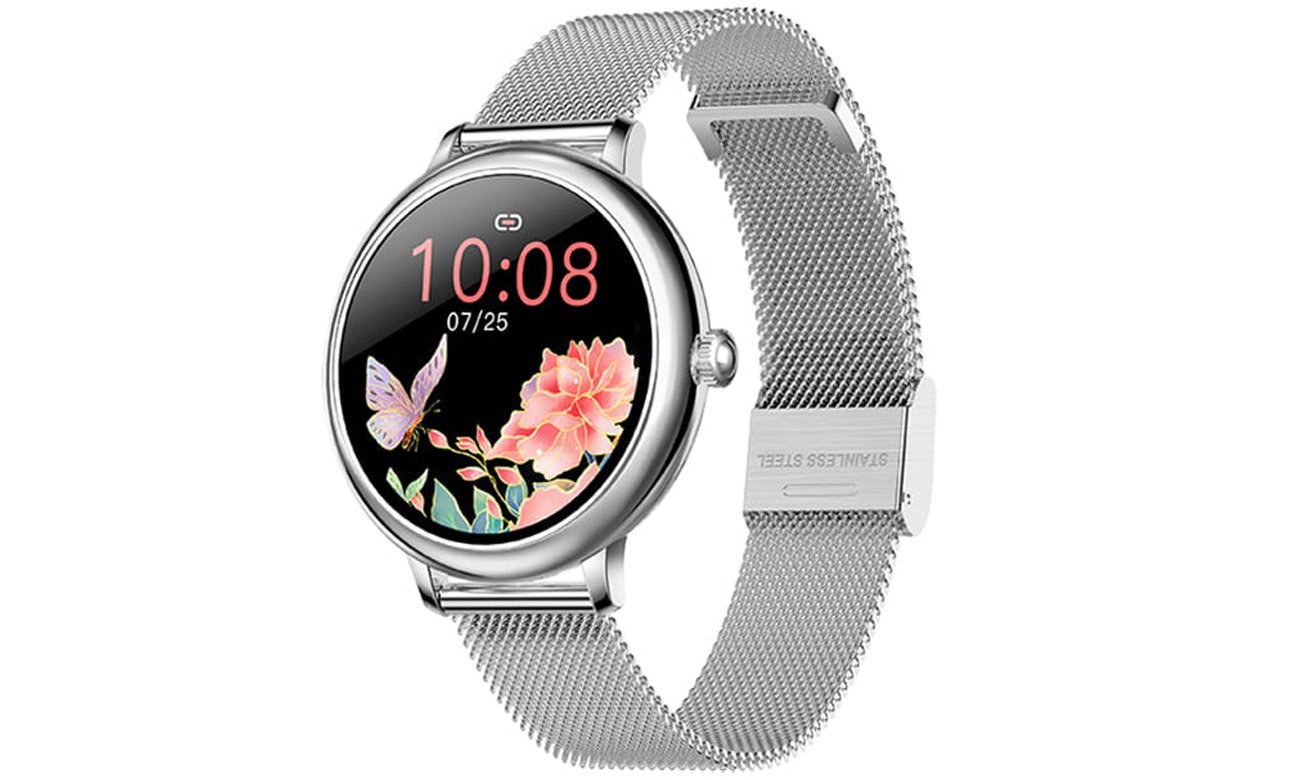 Smartwatch Garett Women Emma Stalowy Srebrny