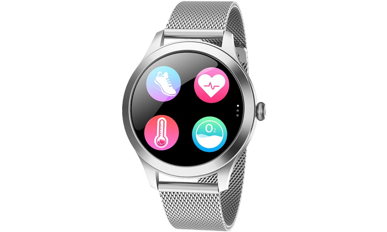 Smartwatch Garett Women Naomi Pro Stalowy Srebrny