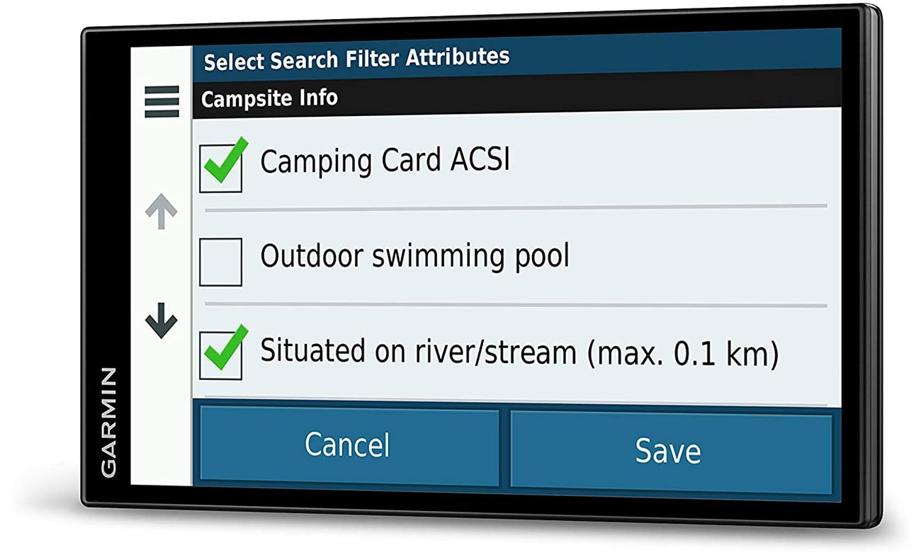 Nawigacja GPS Garmin Camper 780 MT-S Europa - Widok z przodu pod kątem