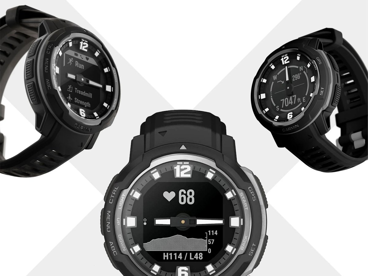 Garmin Zegarek sportowy Instinct Crossover 45mm czarny