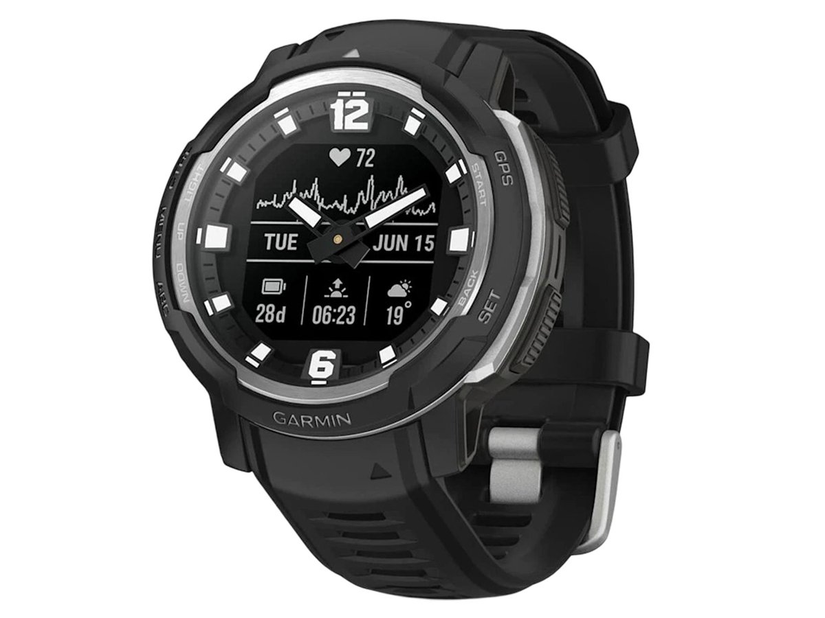 Garmin Zegarek sportowy Instinct Crossover 45mm czarny