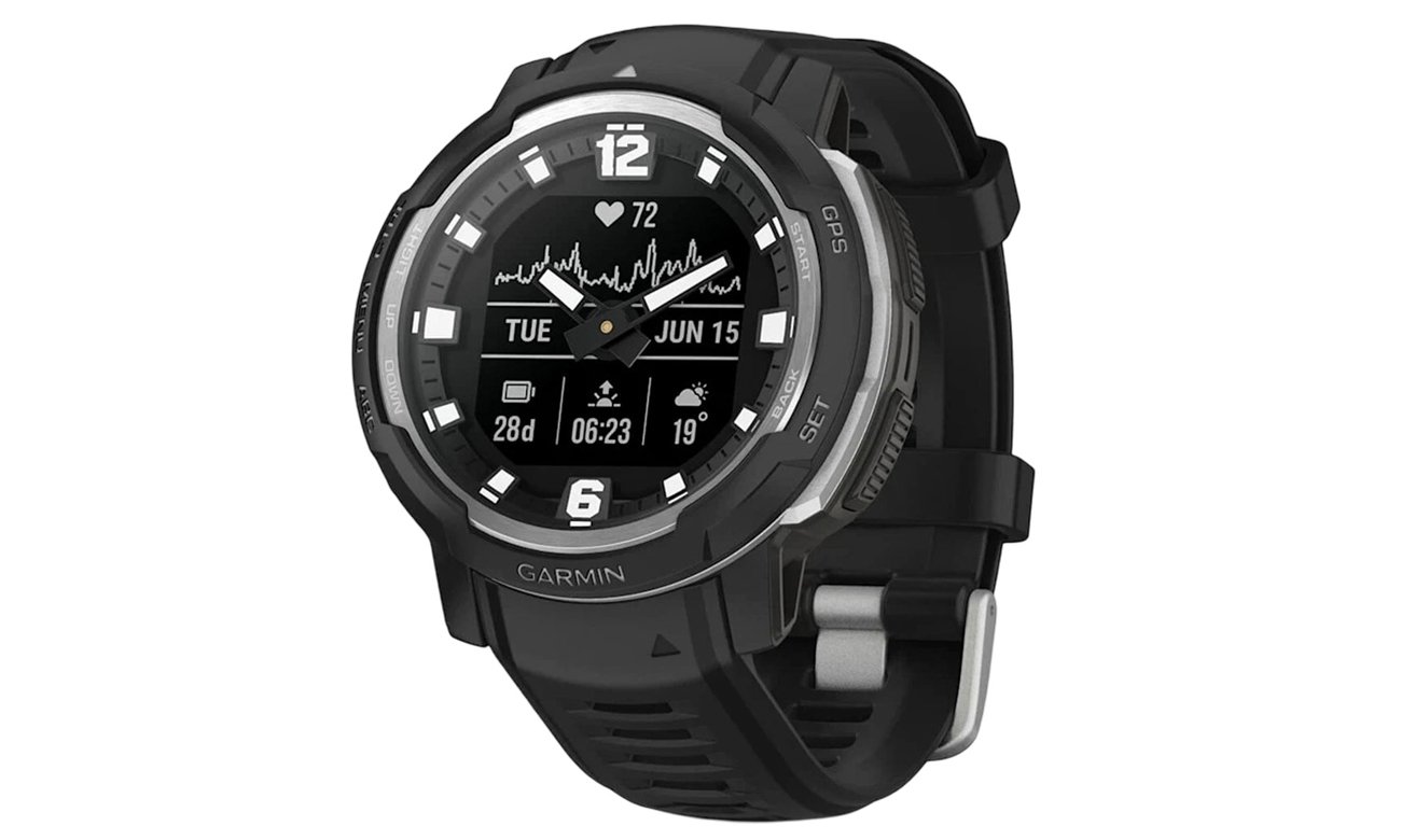Garmin Zegarek sportowy Instinct Crossover 45mm czarny