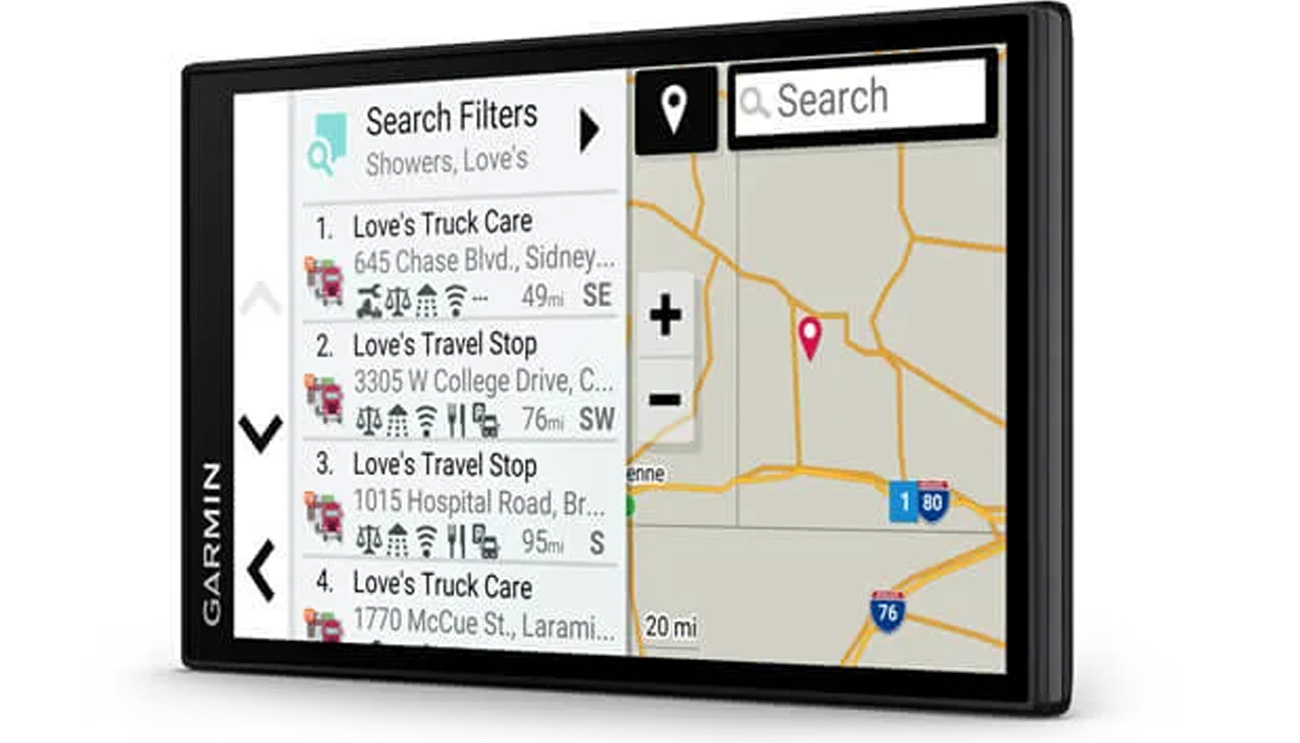 Nawigacja GPS Garmin Dezl LGV610 - Widok od przodu pod kątem