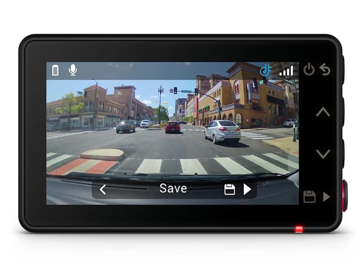 Wideorejestrator Garmin Dash Cam X210 - Widok wyświetlacza