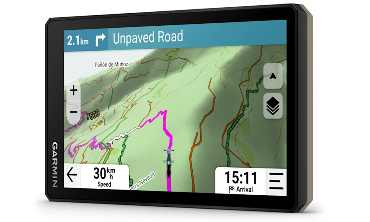 Nawigacja satelitarna do jazdy terenowej Garmin Tread 2 - Widok od przodu pod kątem