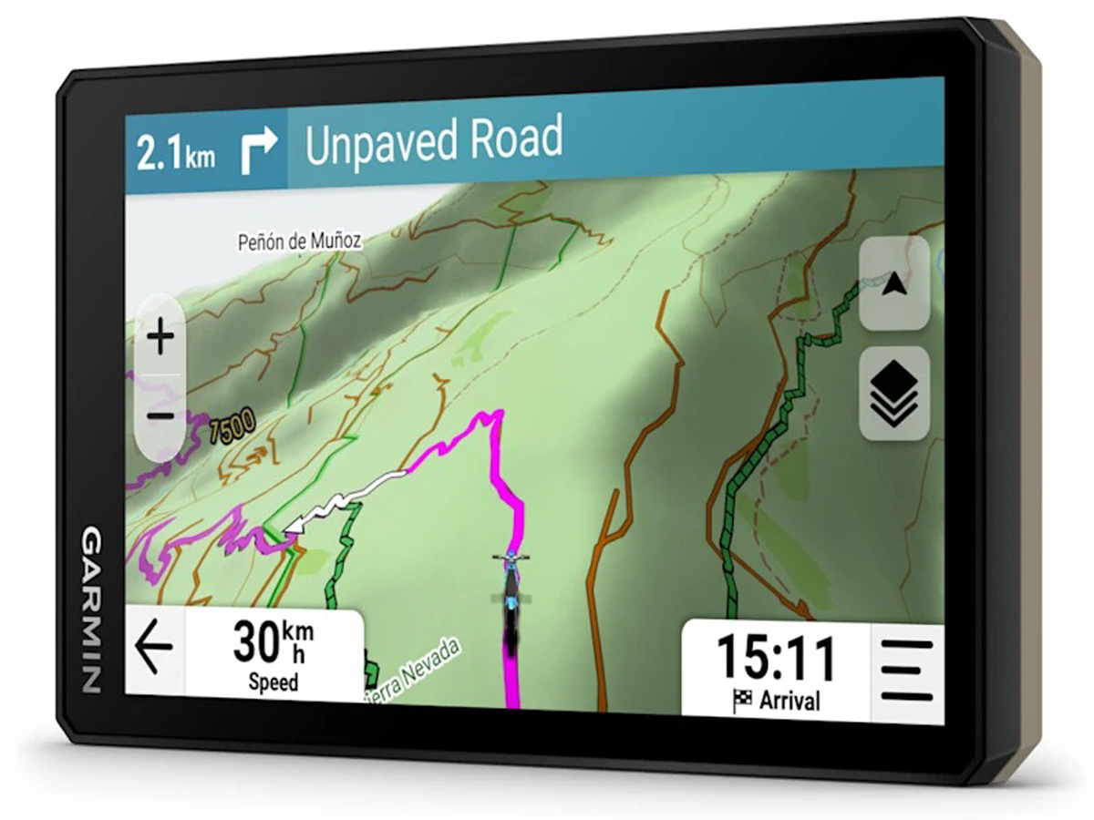 Nawigacja satelitarna do jazdy terenowej Garmin Tread 2 - Widok od przodu pod kątem
