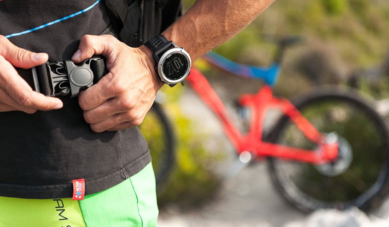 Zegarek sportowy Garmin Fenix 3 szary Nawigacja Przód
