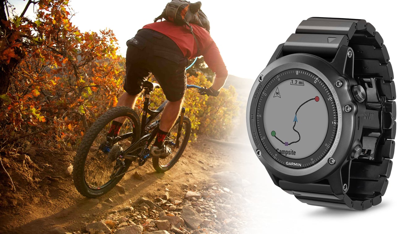 Zegarek sportowy Garmin Fenix 3 szary Nawigacja Przód
