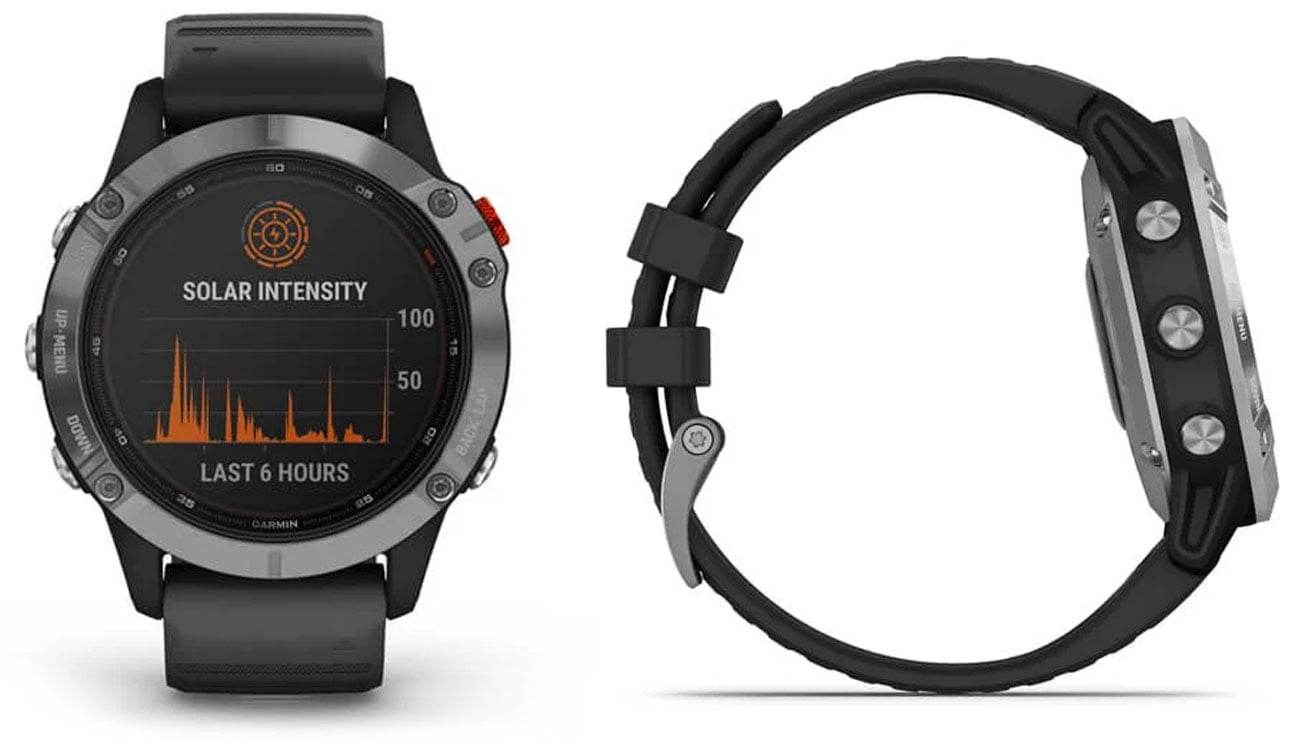 Спортивний годинник Garmin Fenix 6S Solar Silver-Black