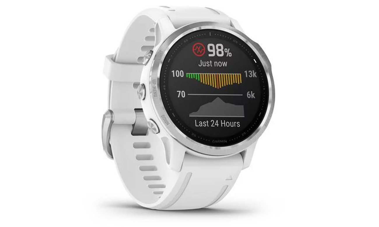Die Smartwatch mit ABC Sensoren GARMIN Fenix 6S weiss silber