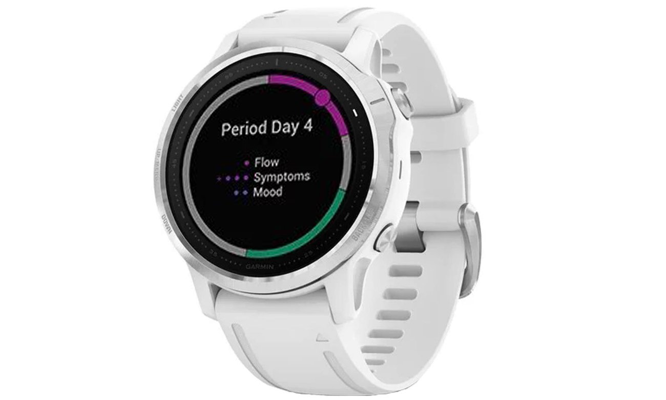 Menstruationszyklus Tracking mit der Smartwatch GARMIN Fenix 6S weiss silber