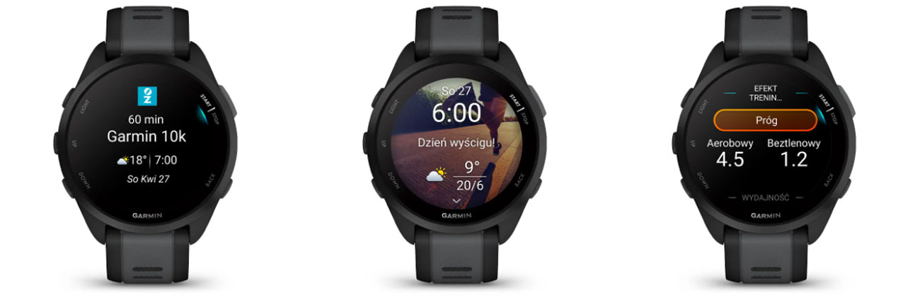 Garmin Forerunner 165 funkcje