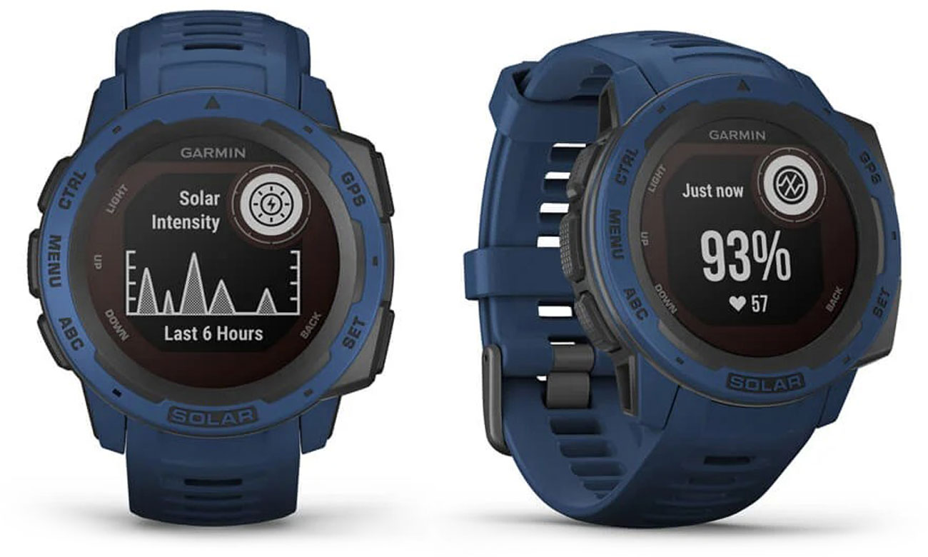 Zegarek sportowy Garmin Instinct Solar Ciemnobłękitny