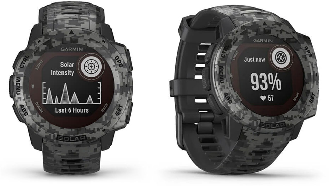 Zegarek sportowy Garmin Instinct Solar Camo Edition Grafitowy