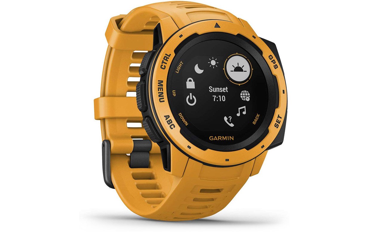 Zegarek sportowy Garmin Instinct ciemnożółty