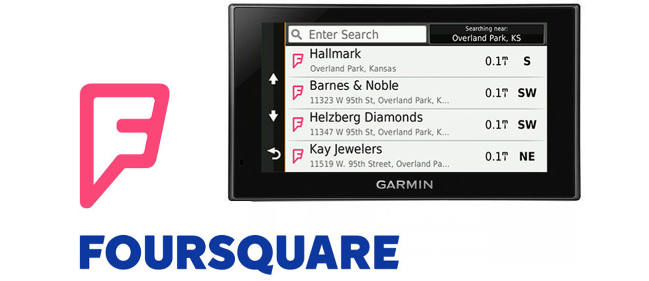 Mnóstwo punktów szczególnych z Foursquare