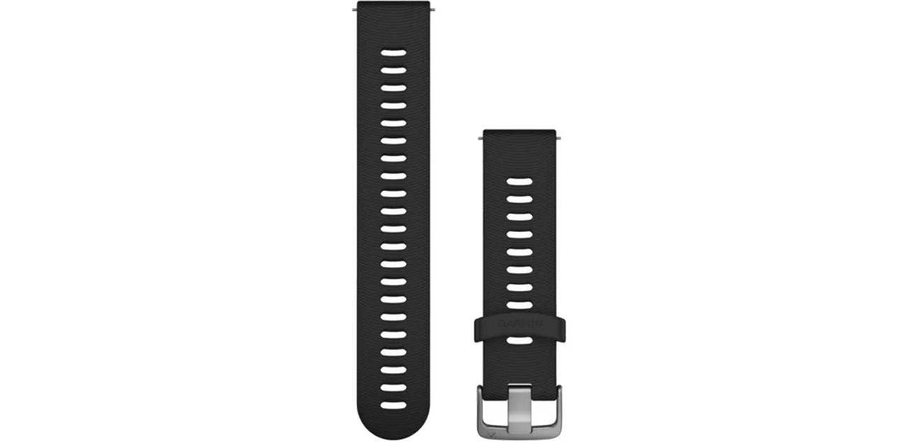 Pasek Garmin Quick Release 20 czarny/stalowo-srebrny 010-11251-0Y